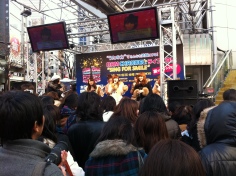 Pop singers at Shibuya