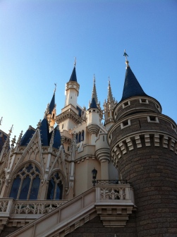 The spires of Cinderella's castle